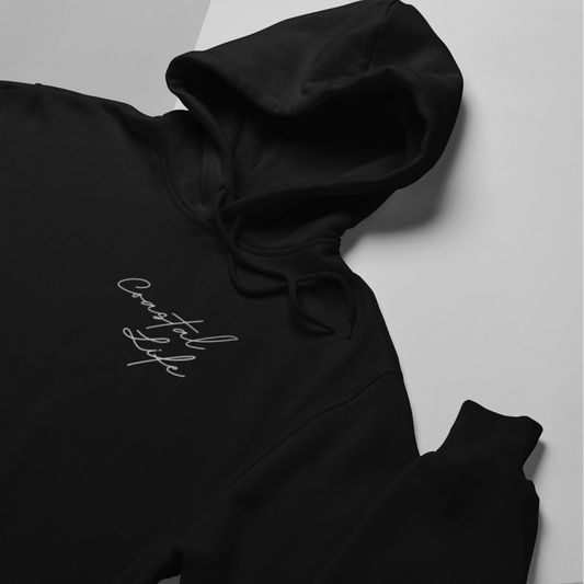 Coastal Life Hoodie — Long Beach Edition (Black)